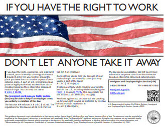Click to open the Right To Work Poster in a new Window
